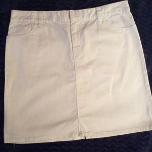 Tommy Hilfiger white denim skirt